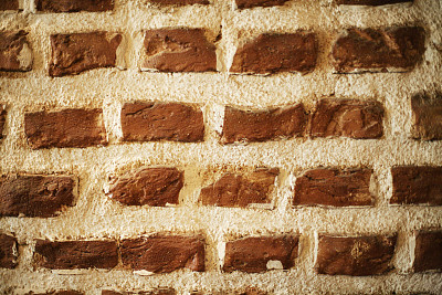 褐色砂石,水泥,围墙
