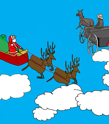 圣诞老人的马车