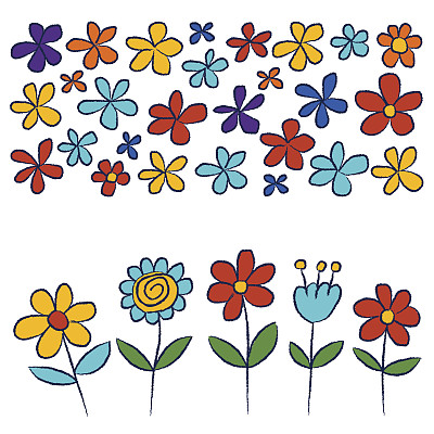 幼儿园花朵海报