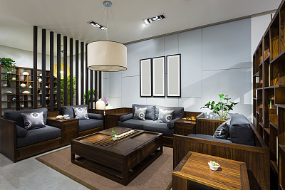 中式客厅效果图