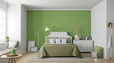 绿色装饰墙