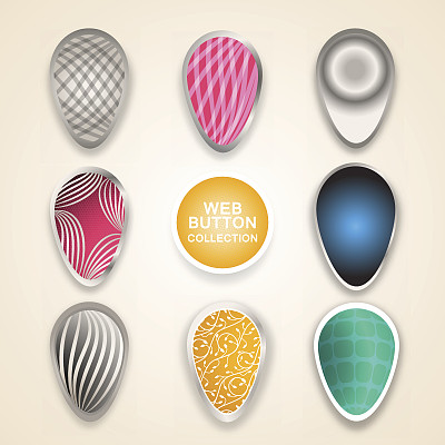 绿黄渐变圆形抽象花纹图案