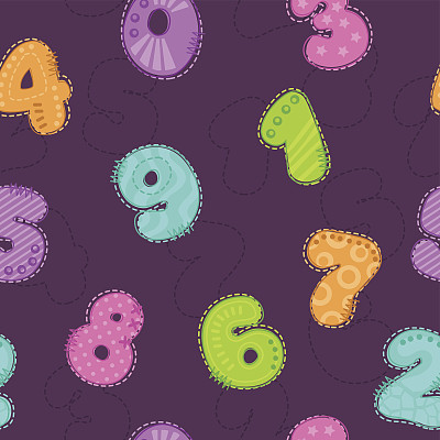 数字字体组合图案