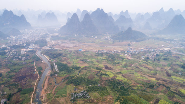 鸟瞰丽江古城