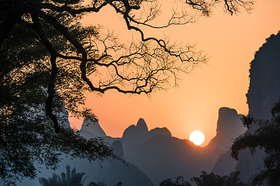 桂林山水背景图