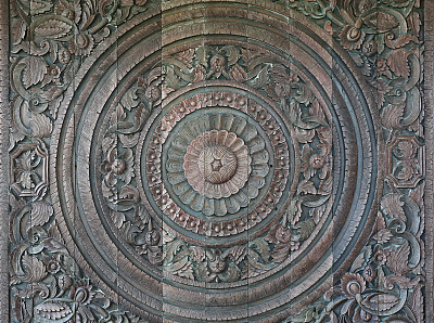 精美圆形花纹图案素材