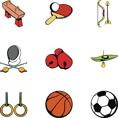 足球篮球棒球体育运动logo