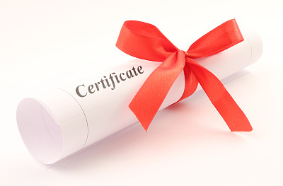 红色结业证书毕业证书