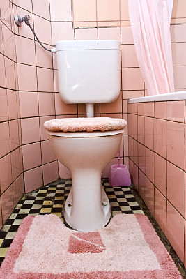 卫生间 粉色浴室