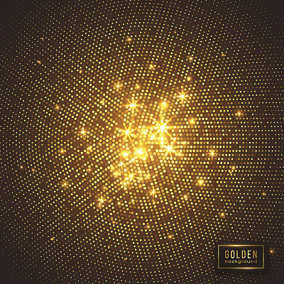 金色抽象格子纹