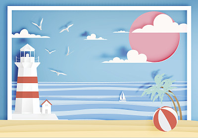 飞鸟蓝色大海壁纸