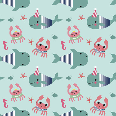 螃蟹包装插画