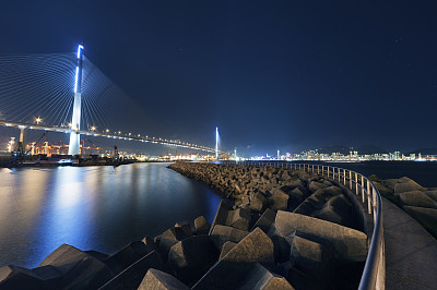 香港维多利亚港与大桥
