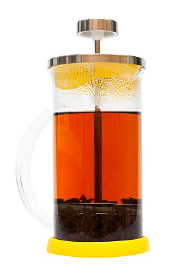 茶叶茶壶一片茶叶