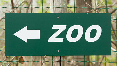 动物园路牌