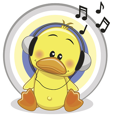 鸭子听音乐