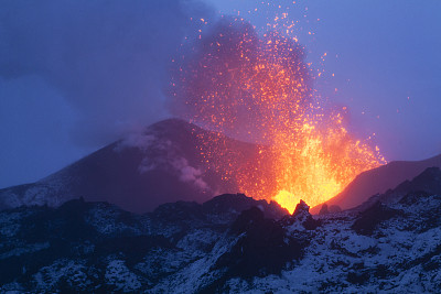 抽象火山岩浆