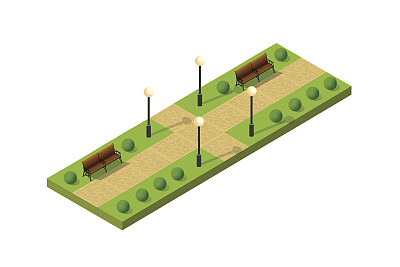景观广场模型