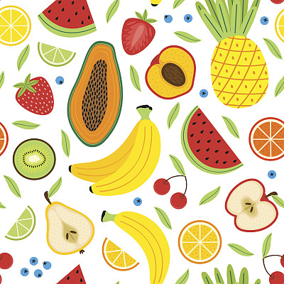 水蜜桃插画素材