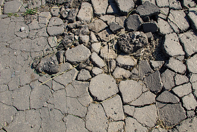 砾石碎石地面