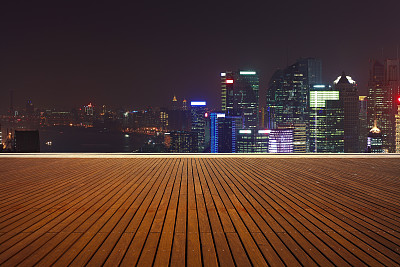 上海外滩建筑群夜景