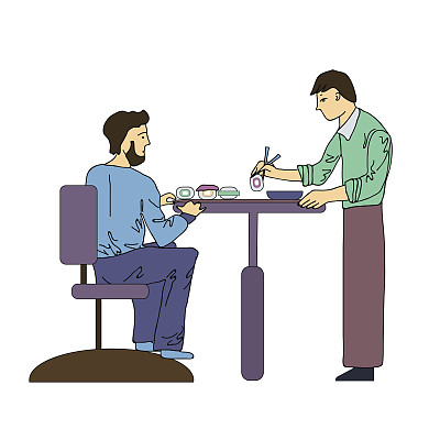 中餐店卡通形象