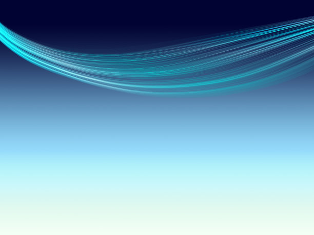 蓝色动感飘逸线条背景图