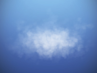 烟雾与白云