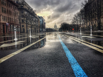 雨中街道