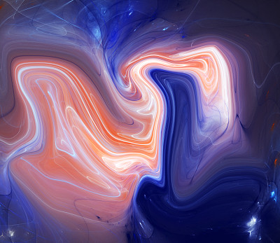 炫彩流动的火焰抽象图案