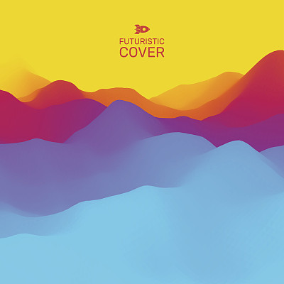 蓝色宣传册封面