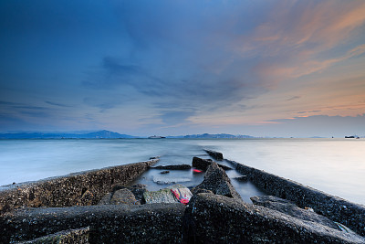 慢门水景