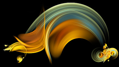 炫彩流动的火焰抽象图案