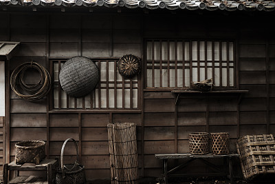 日本文化,水平画幅,墙