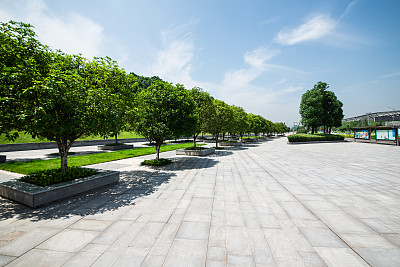 公园砖路