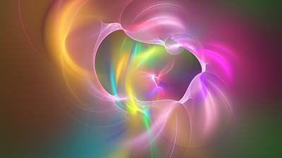 炫彩流动的火焰抽象图案