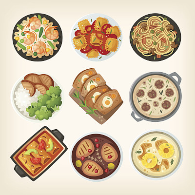 美食插画
