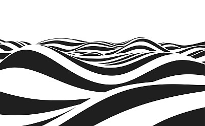 波浪线条