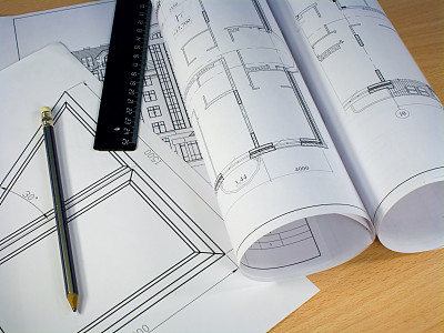 户型图彩图线条