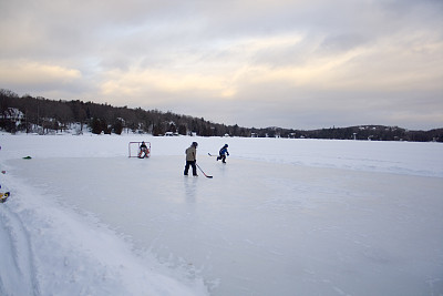 湖面滑冰场