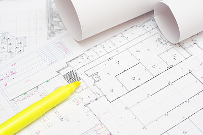 户型图彩图线条