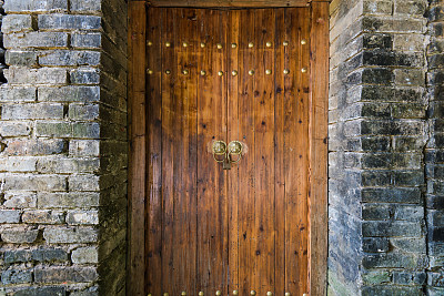 铜锁,旧门