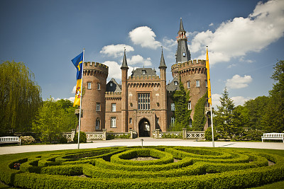 欧式公园法式建筑欧洲宫廷建筑