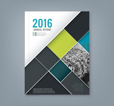 灰色几何图形封面