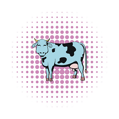 奶牛卡通标志