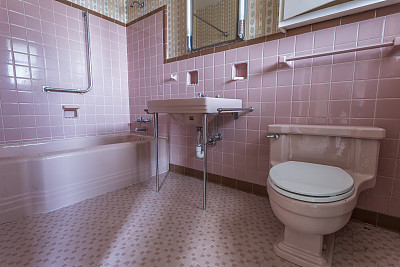 卫生间 粉色浴室