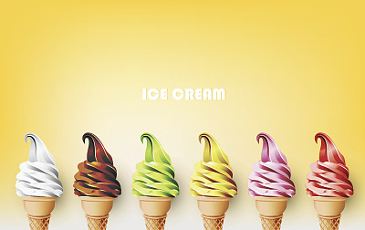 雪糕冰糕冰淇淋单页