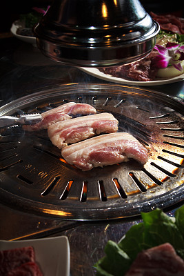 牛排,格子烤肉,烧烤