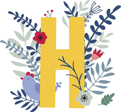 字母h英文h标志