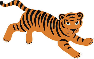 老虎矢量图